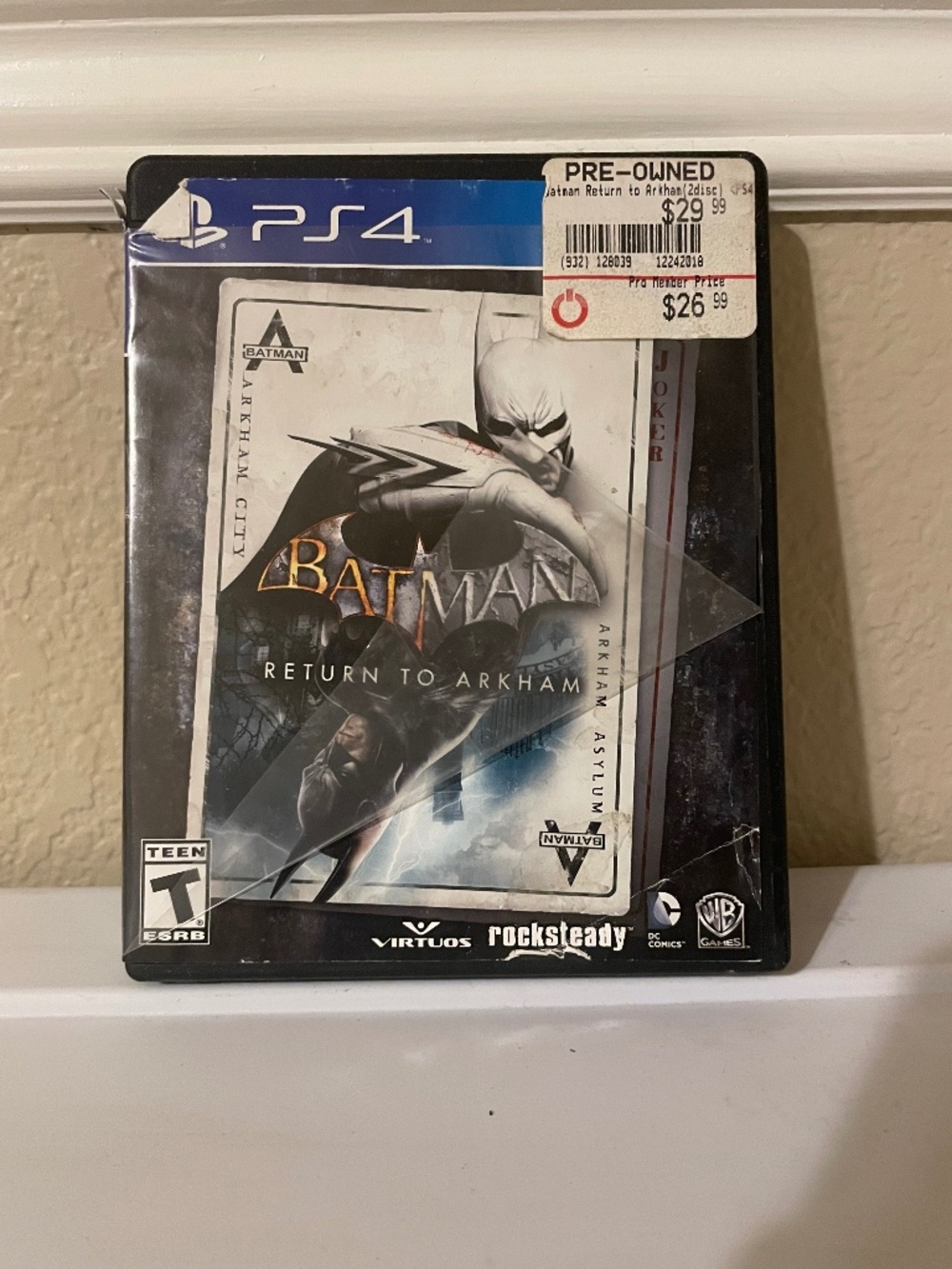 Rocksteady Batman: return to Arkham ps4 with 2-disc games